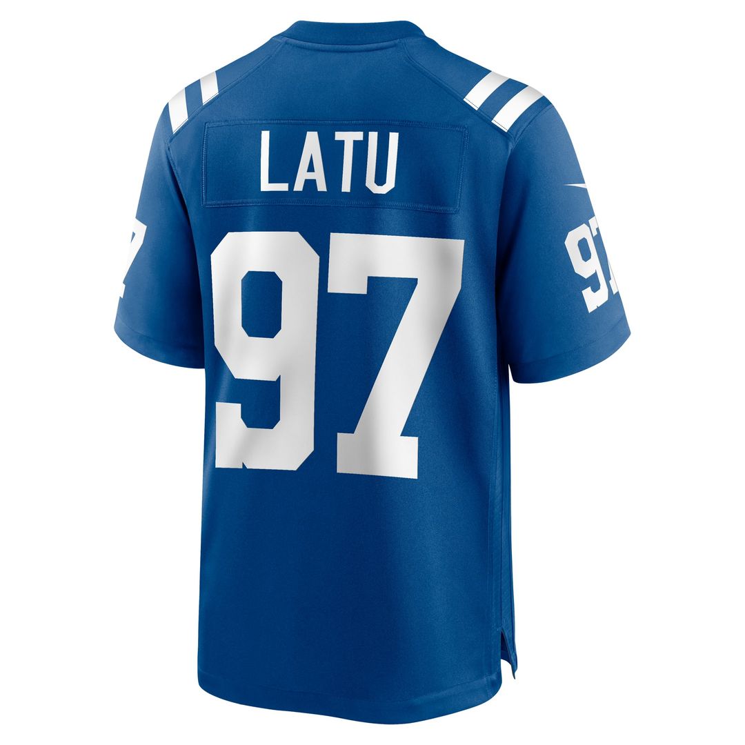Laiatu Latu Indianapolis Colts Royal Player Game Jersey