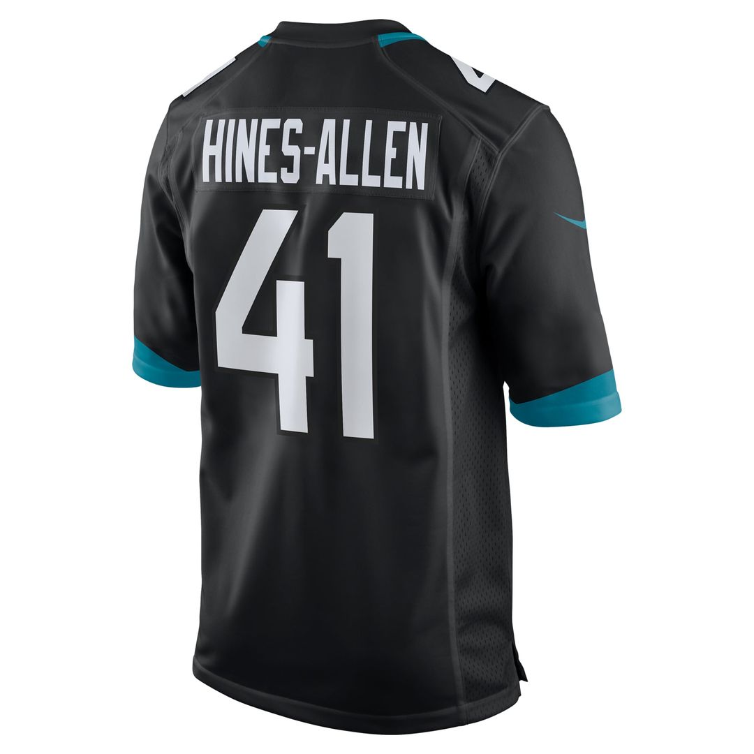 Josh Hines-Allen Jacksonville Jaguars Black Alternate Game Jersey