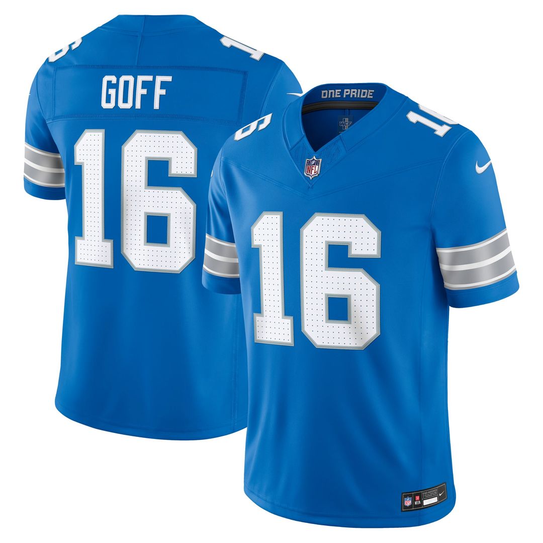 Jared Goff Detroit Lions Black Alternate Vapor F.U.S.E. Stitched Limited Jersey