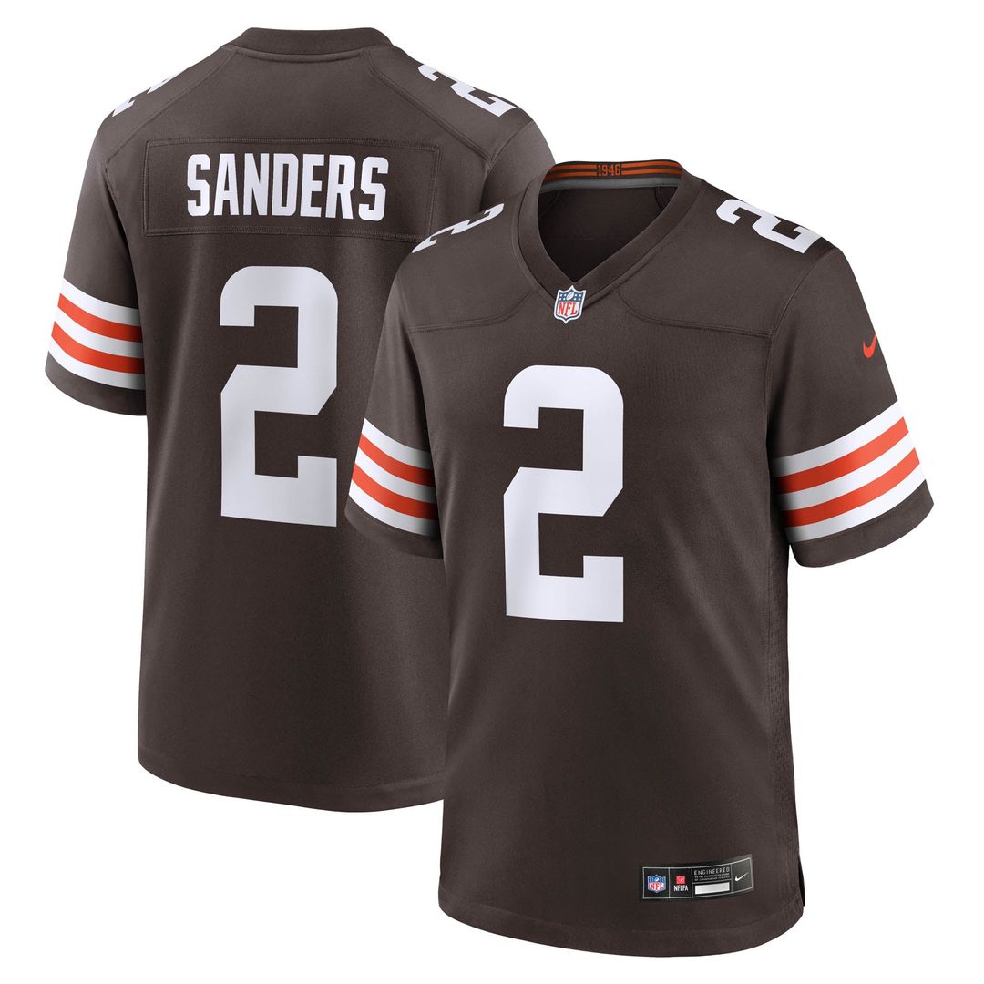 Shedeur Sanders Cleveland Browns Brown Game Jersey