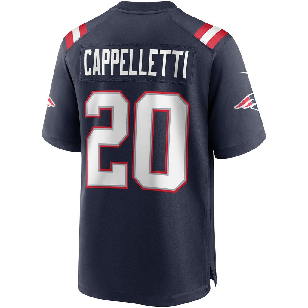 Gino Cappelletti New England Patriots Navy Game Retired Player Jersey