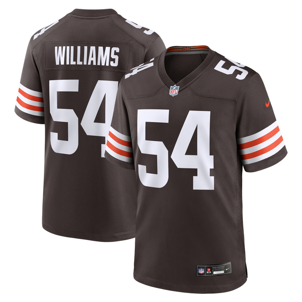 Sam Williams Cleveland Browns Brown Team Game Jersey