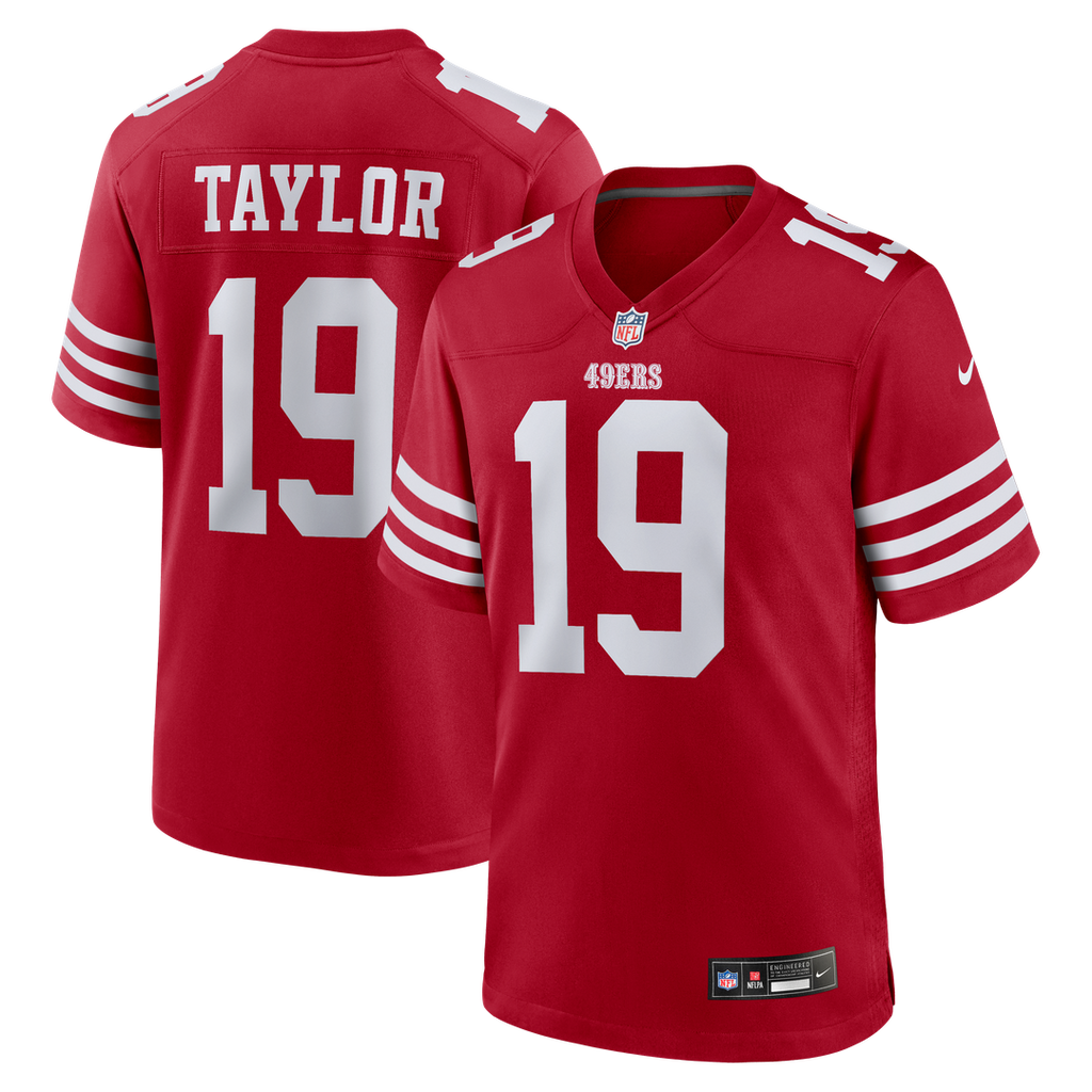 Trent Taylor San Francisco 49ers Scarlet Team Game Jersey