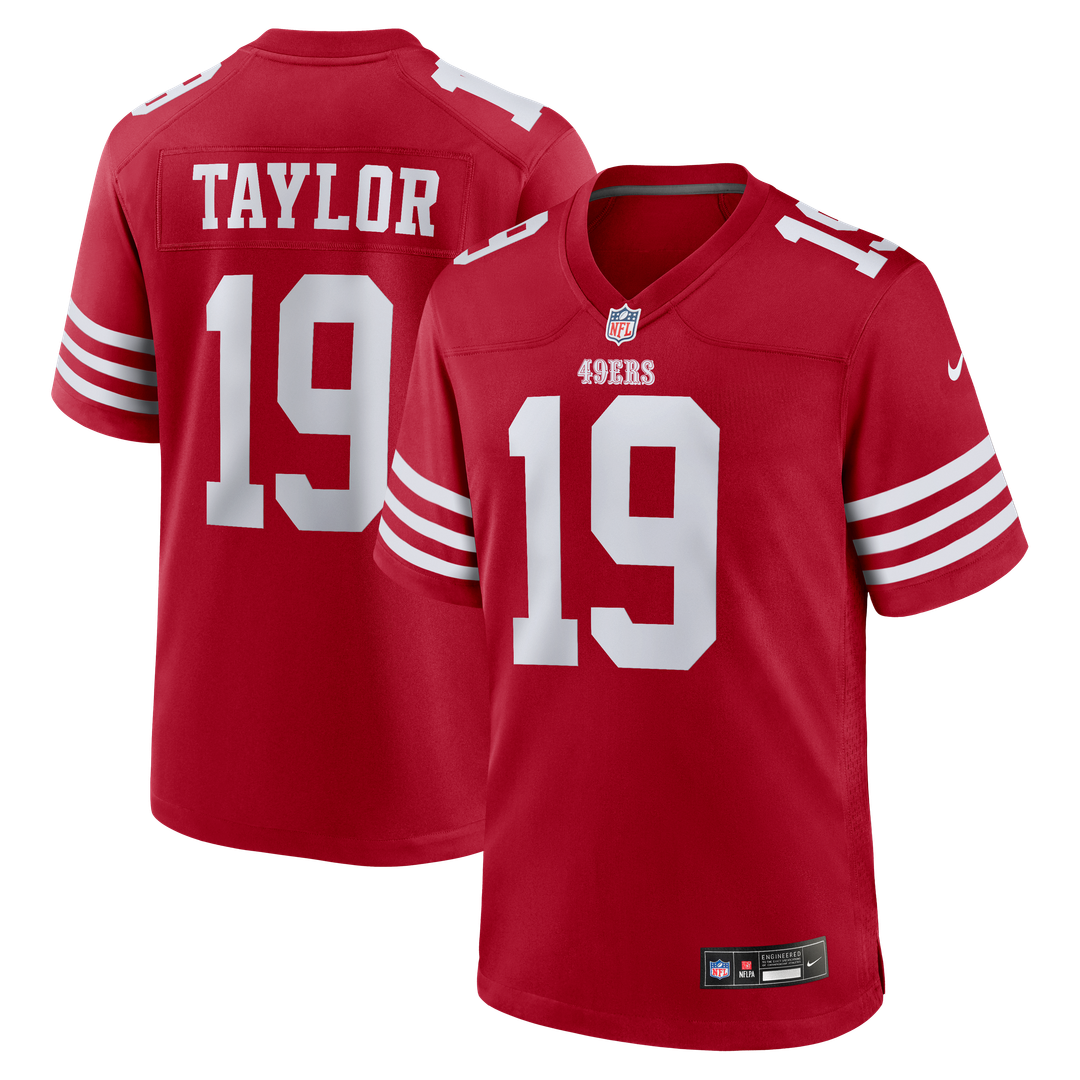Trent Taylor San Francisco 49ers Scarlet Team Game Jersey