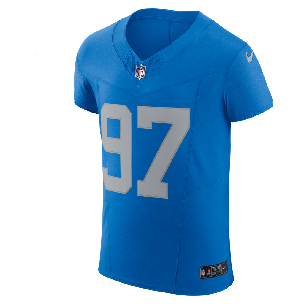 Aidan Hutchinson Detroit Lions Blue Alternate Vapor F.U.S.E. Elite Jersey