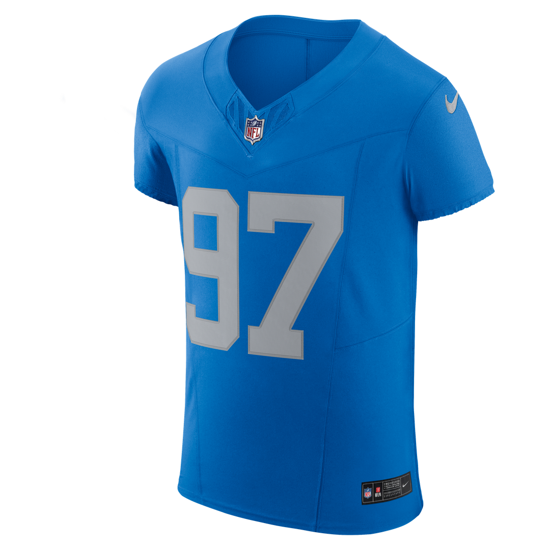 Aidan Hutchinson Detroit Lions Blue Alternate Vapor F.U.S.E. Elite Jersey