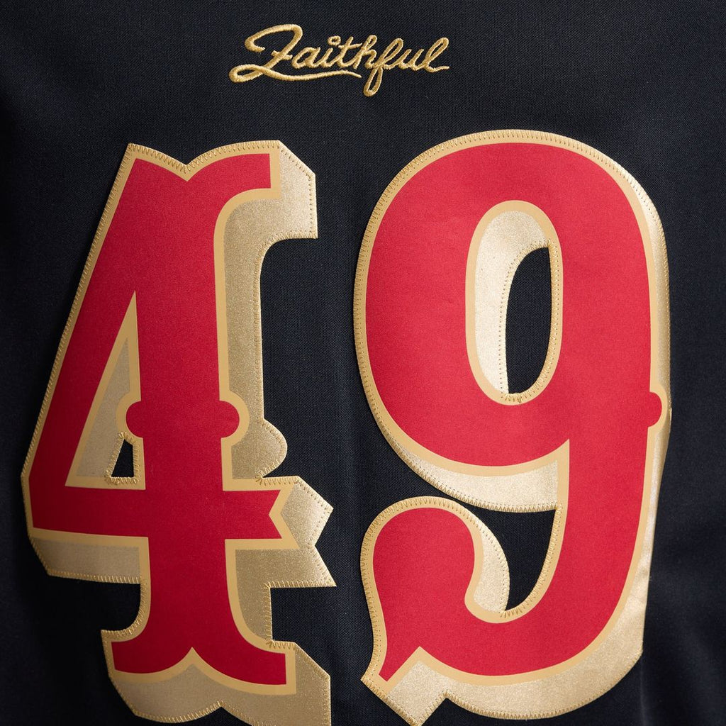 The Faithful San Francisco 49ers Black Rivalries Collection Stitched Limited Jersey