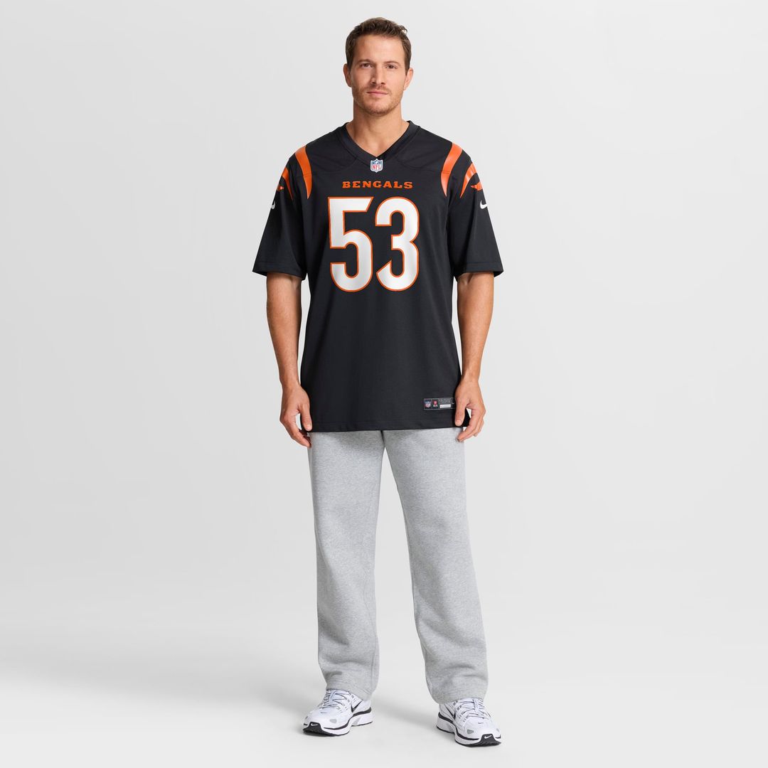 Boye Mafe Cincinnati Bengals Black Team Game Jersey