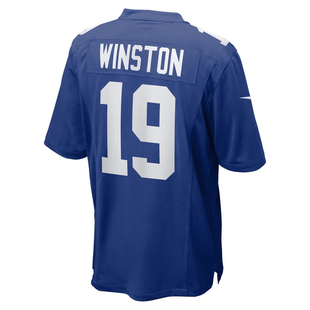 Jameis Winston New York Giants Royal Team Game Jersey