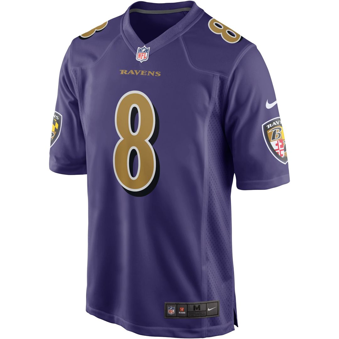 Lamar Jackson Baltimore Ravens White Game Jersey