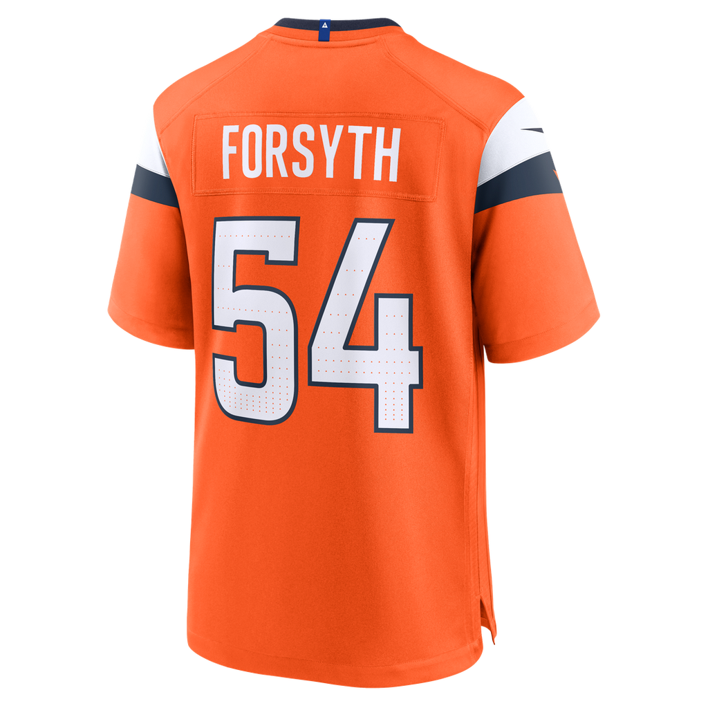 Alex Forsyth Denver Broncos Orange Team Game Jersey