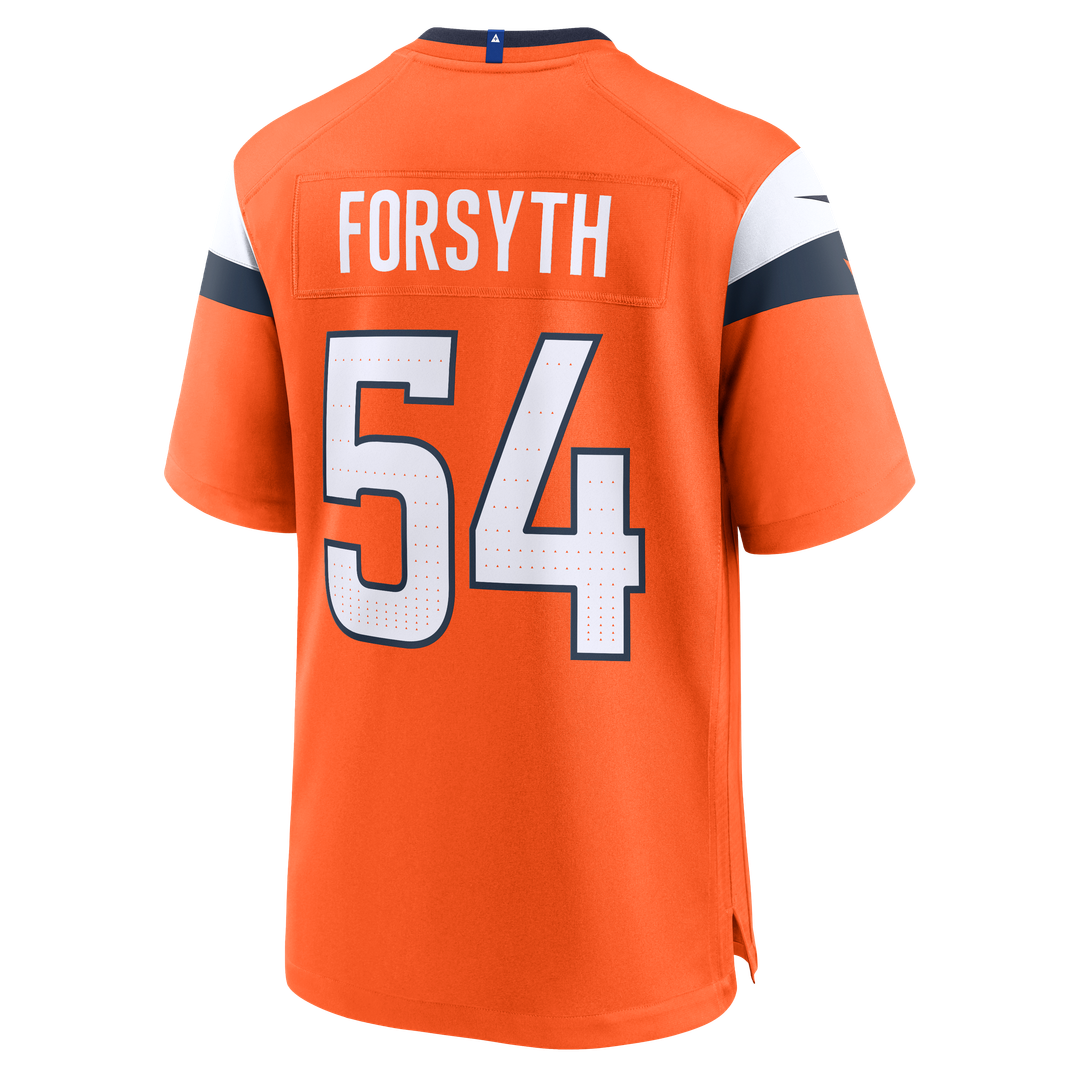 Alex Forsyth Denver Broncos Orange Team Game Jersey
