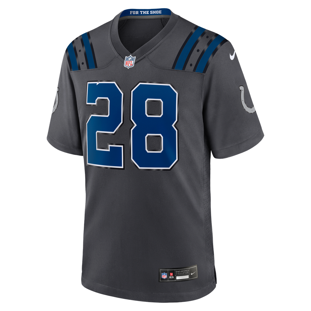 Jonathan Taylor Indianapolis Colts Anthracite 2026 Rivalries Collection Game Jersey