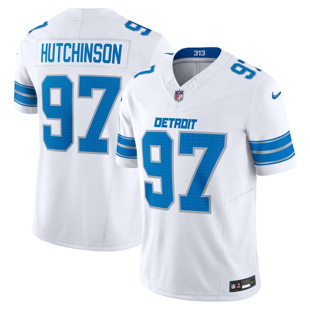 Aidan Hutchinson Detroit Lions Blue Vapor F.U.S.E. Alternate Limited Jersey