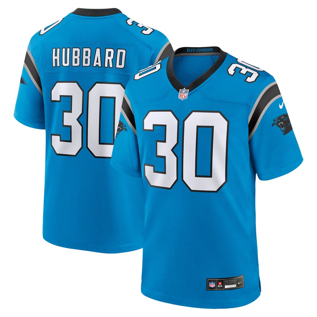 Chuba Hubbard Carolina Panthers Black Team Game Jersey