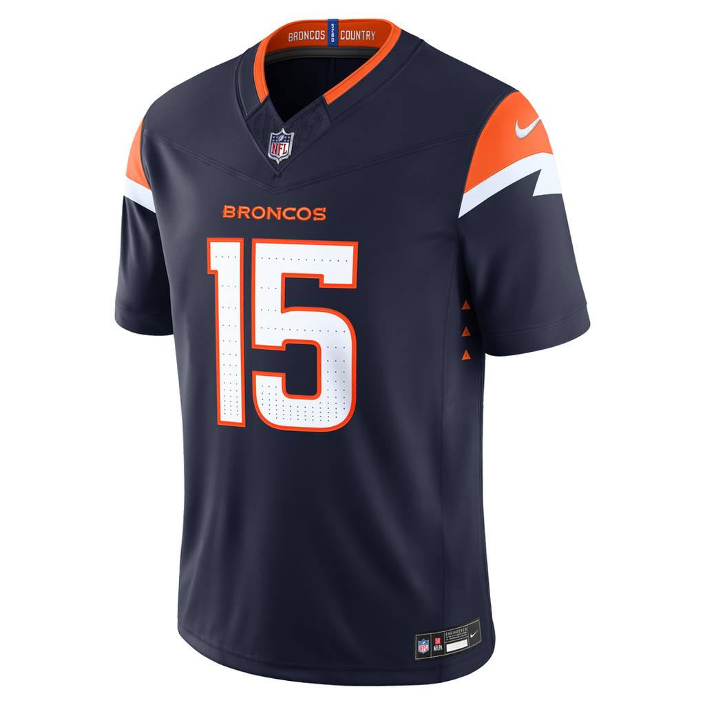 Nik Bonitto Denver Broncos Navy Alternate Vapor F.U.S.E. Stitched Limited Jersey