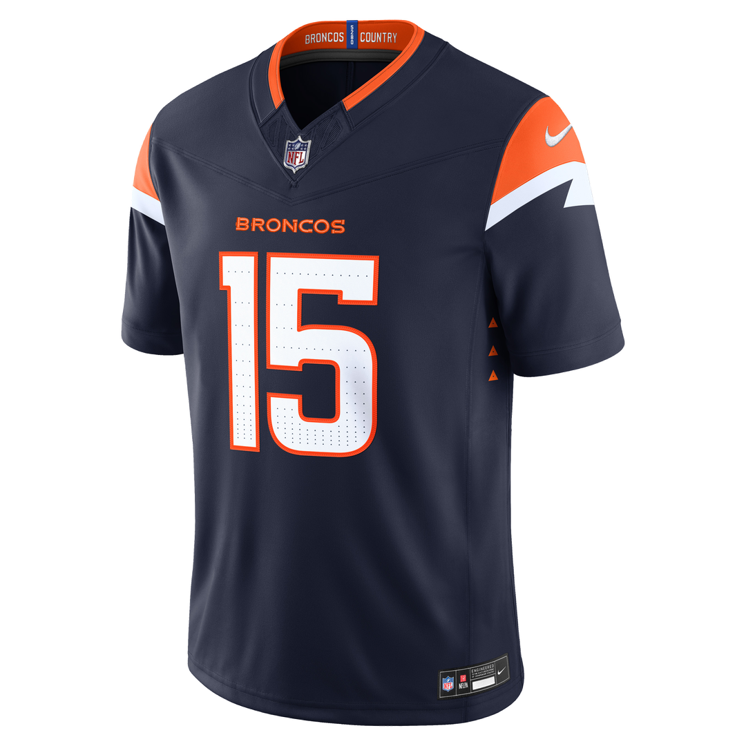 Nik Bonitto Denver Broncos Navy Alternate Vapor F.U.S.E. Stitched Limited Jersey