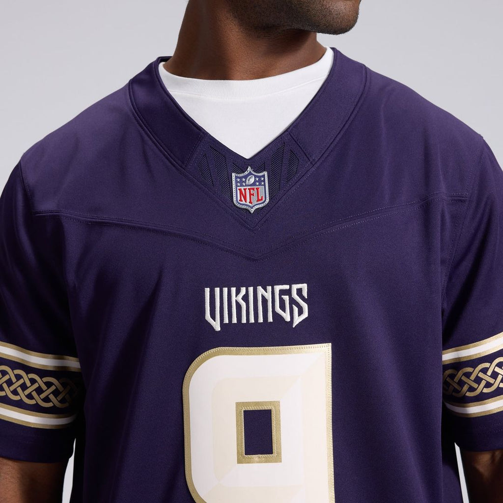 J.J. McCarthy Minnesota Vikings Purple 2026 Rivalries Collection Stitched Limited Jersey