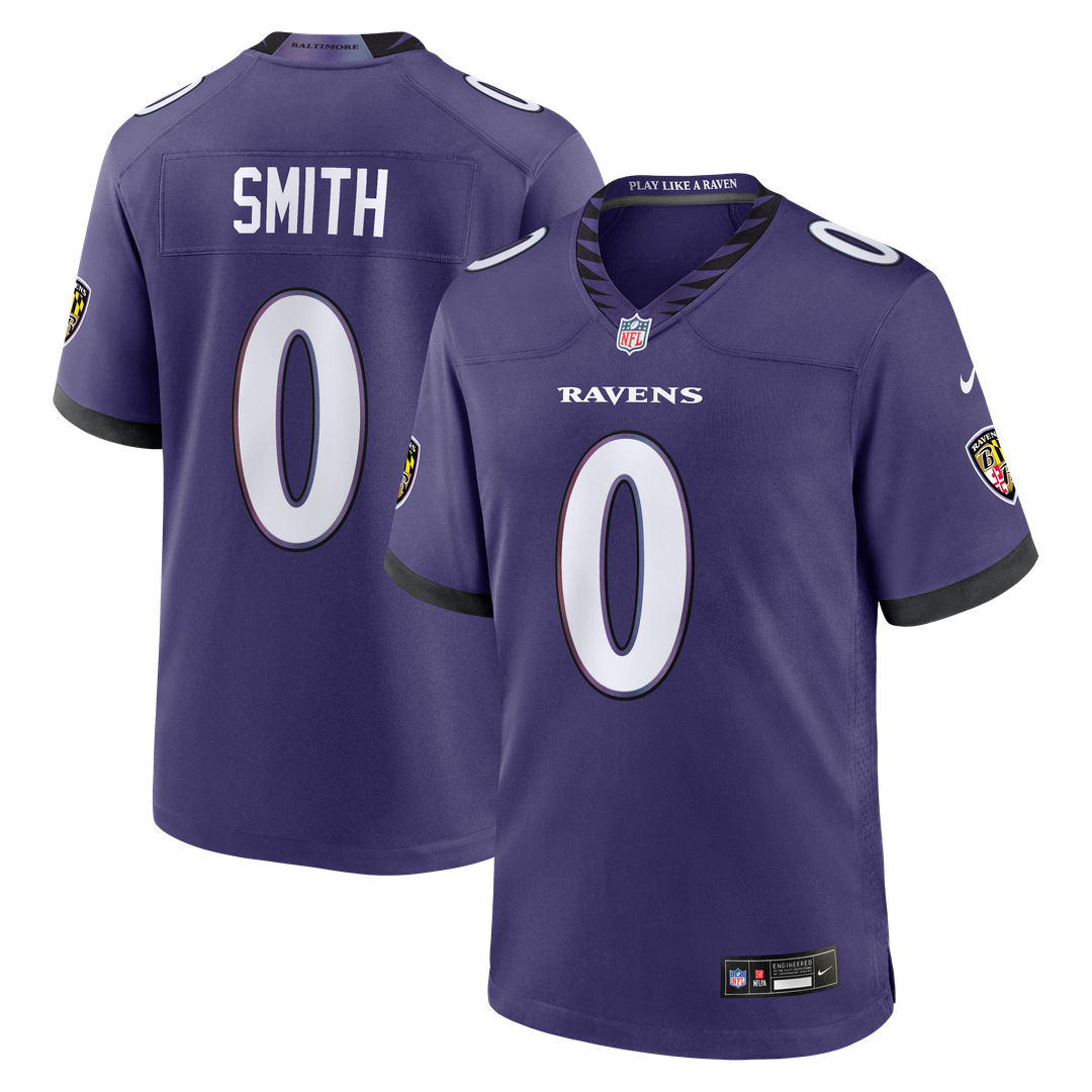 Roquan Smith Baltimore Ravens Purple Team Game Jersey