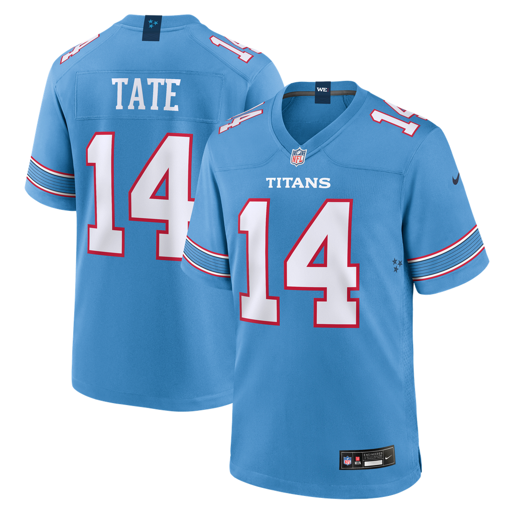 Carnell Tate Tennessee Titans Light Blue Team Game Jersey
