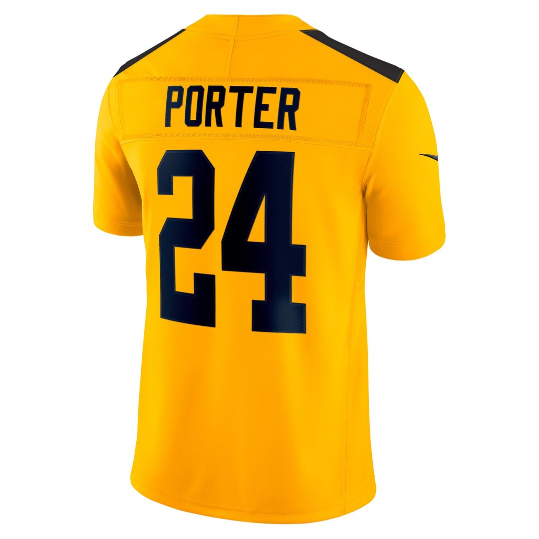 Joey Porter Jr. Pittsburgh Steelers Gold Alternate 1933 Throwback Vapor F.U.S.E. Limited Jersey