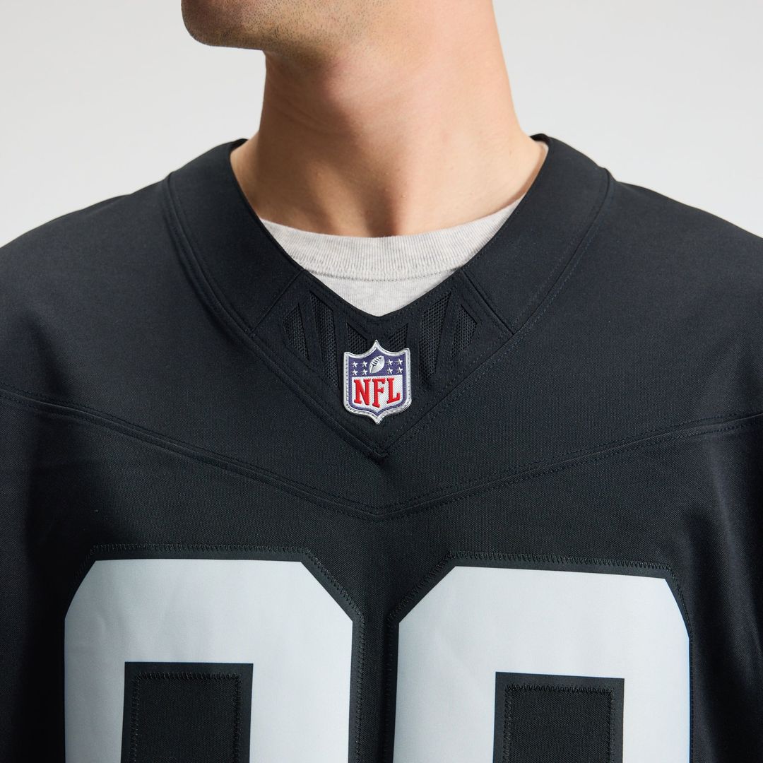 Brock Bowers Las Vegas Raiders White Vapor F.U.S.E. Stitched Limited Jersey