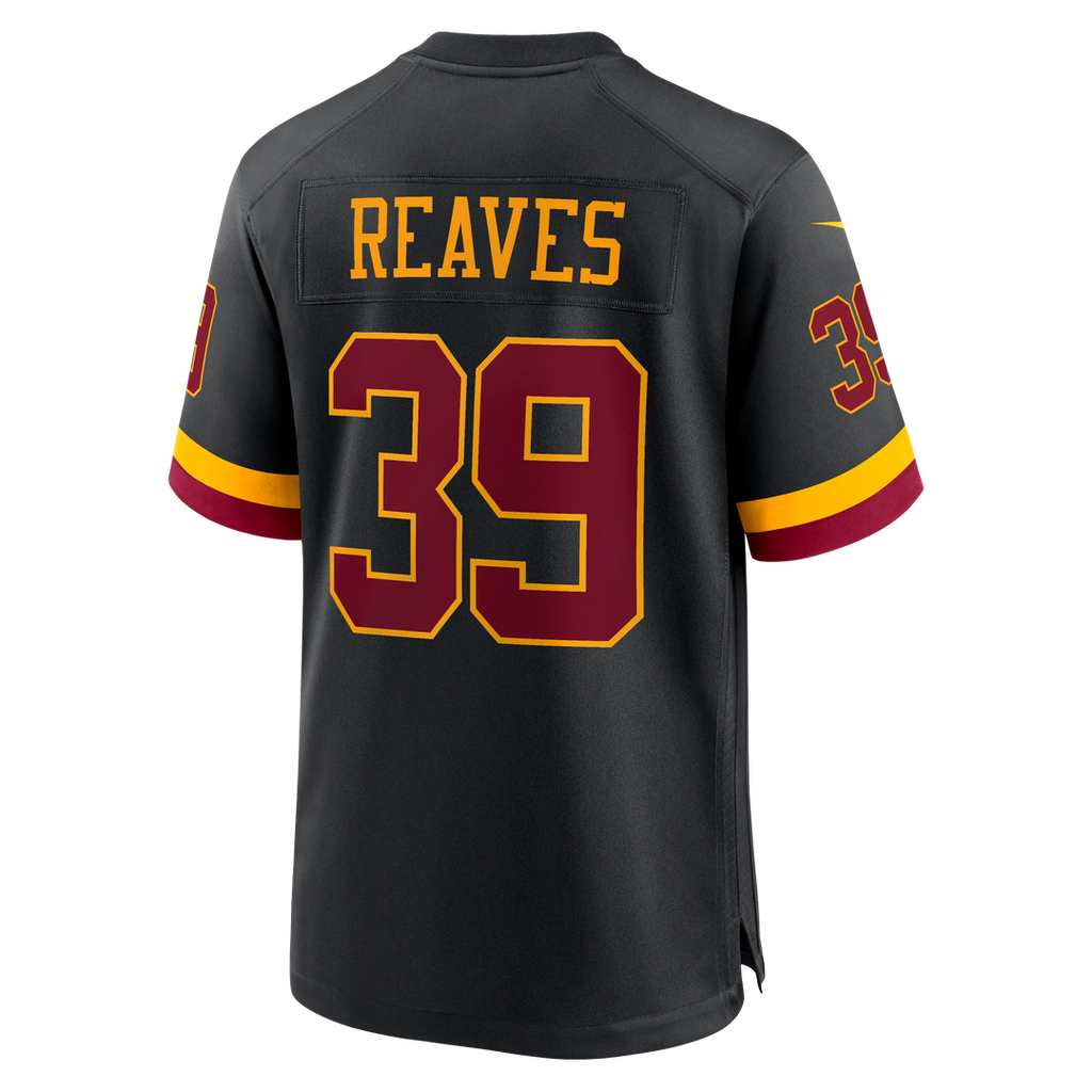 Jeremy Reaves Washington Commanders Black Hail Raiser Alternate Game Jersey