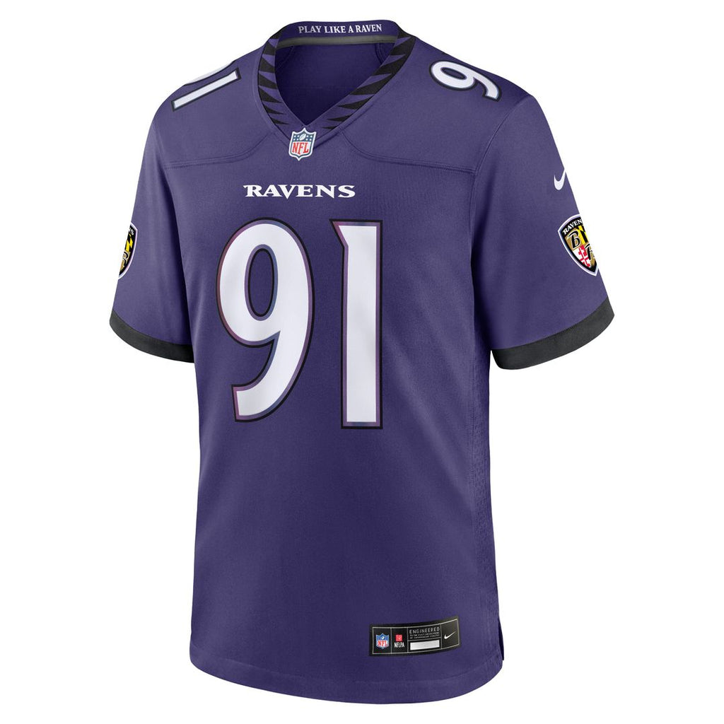 Trey Hendrickson Baltimore Ravens Black Alternate Game Jersey