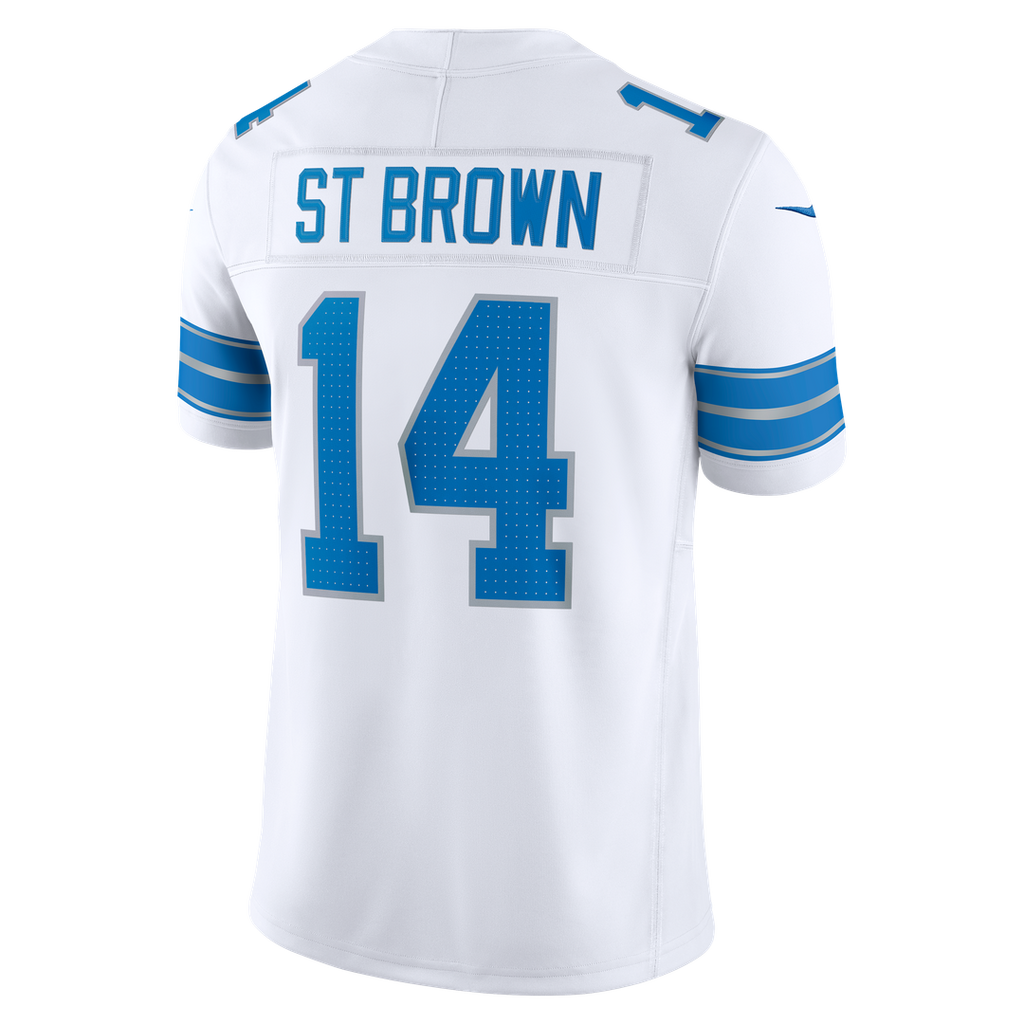 Amon-Ra St. Brown Detroit Lions Blue Team Vapor F.U.S.E. Stitched Limited Jersey