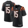 Charlie Jones Cincinnati Bengals Black Team Game Jersey
