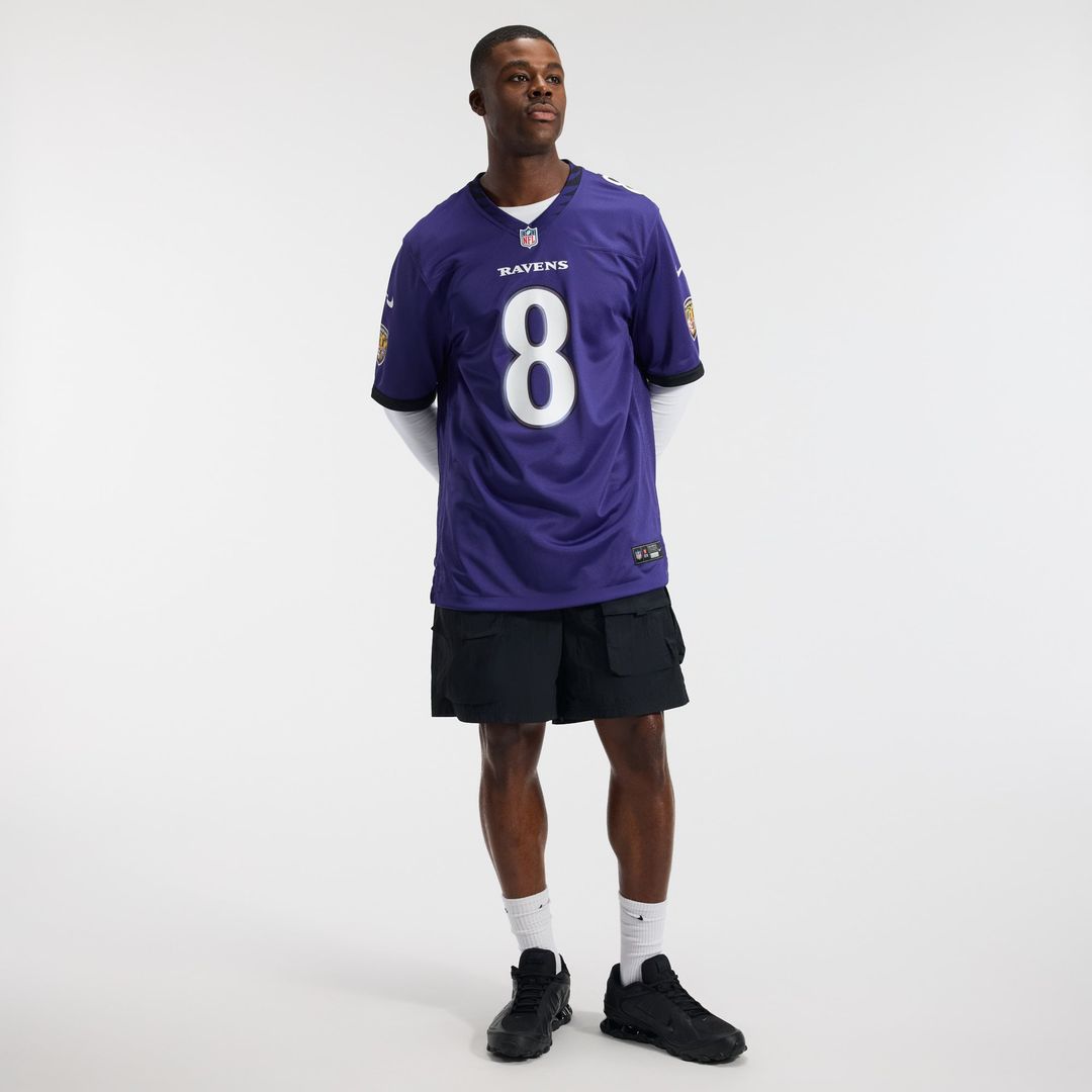 Lamar Jackson Baltimore Ravens Purple Team Game Jersey