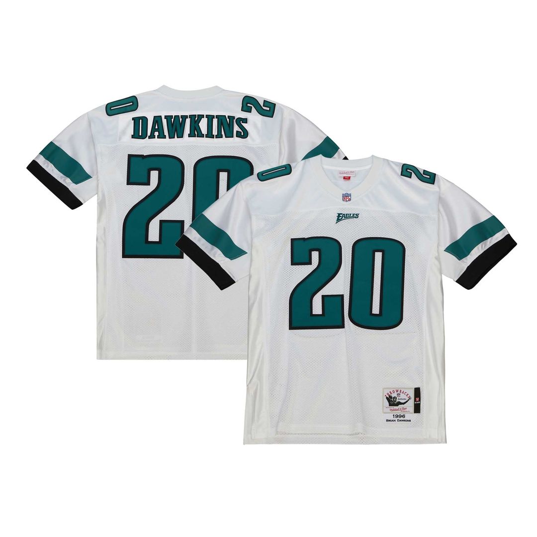Brian Dawkins Philadelphia Eagles 1996 White Authentic Throwback Retired Player Jersey