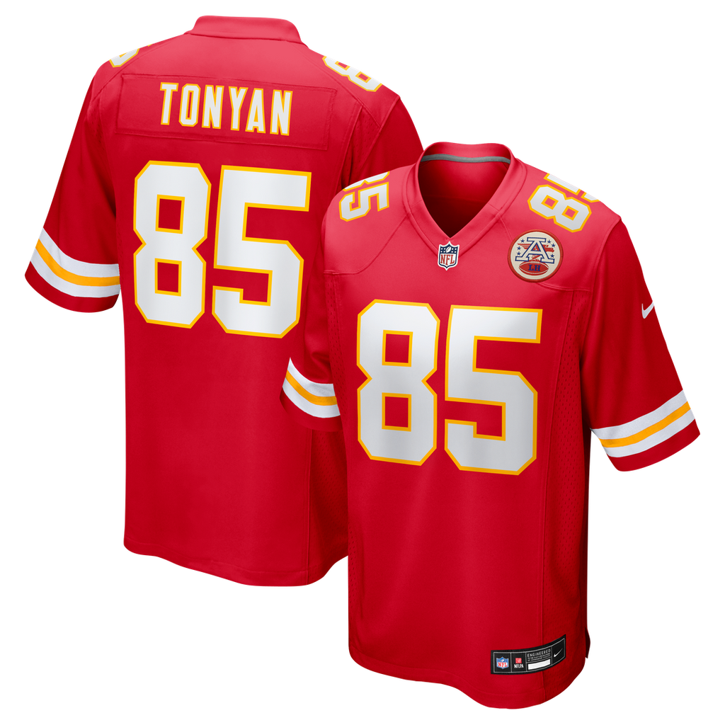 Robert Tonyan Kansas City Chiefs Red Team Game Jersey