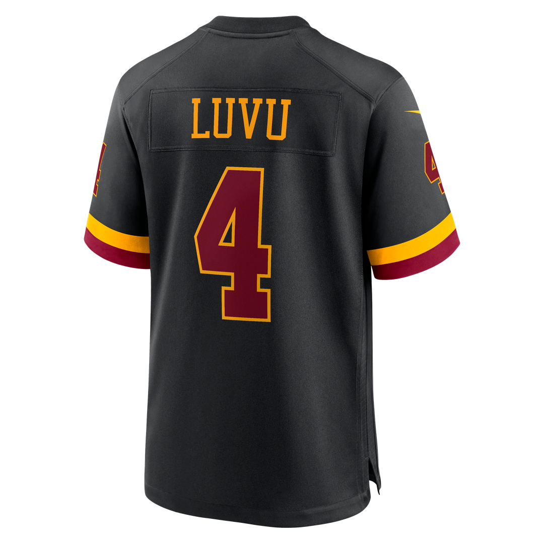Frankie Luvu Washington Commanders Black Hail Raiser Alternate Game Jersey