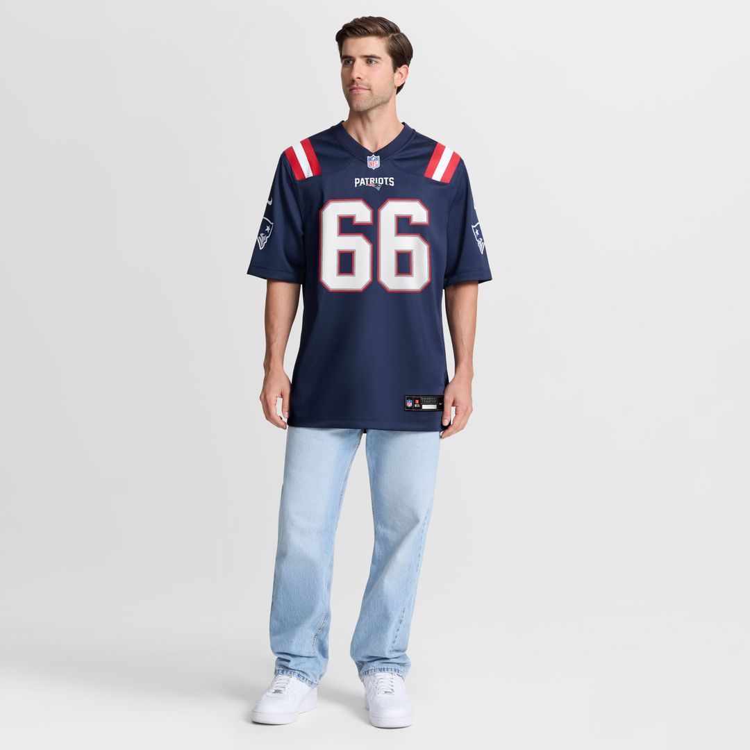 Will Campbell New England Patriots Navy Team Game Jersey