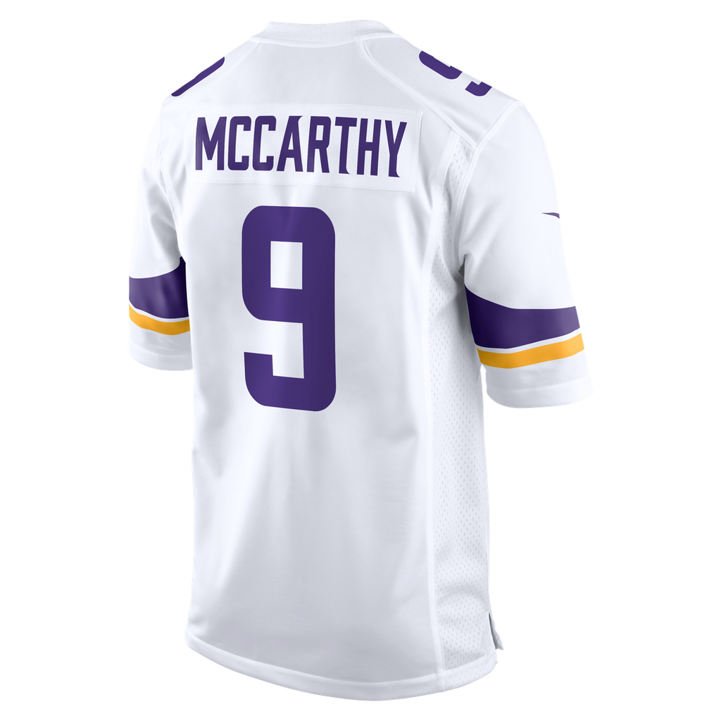 J.J. McCarthy Minnesota Vikings White Game Jersey