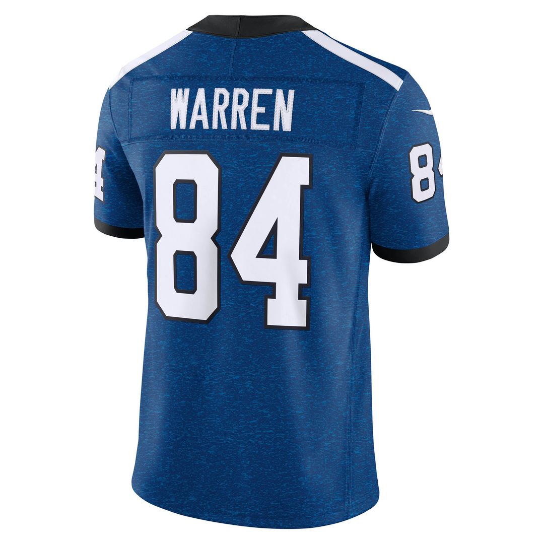 Tyler Warren Indianapolis Colts Royal Alternate Indiana Nights Vapor F.U.S.E. Stitched Limited Jersey
