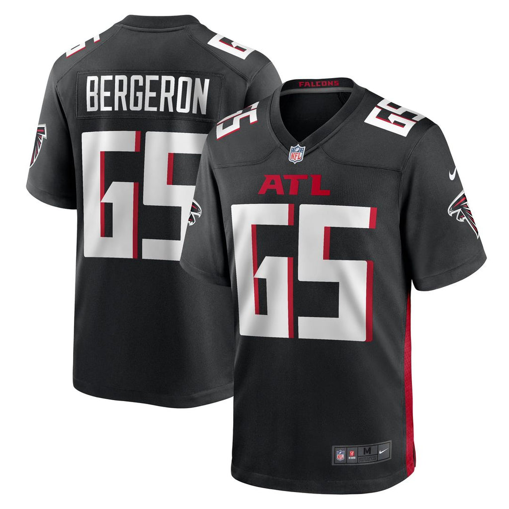 Matthew Bergeron Atlanta Falcons Black Team Game Jersey