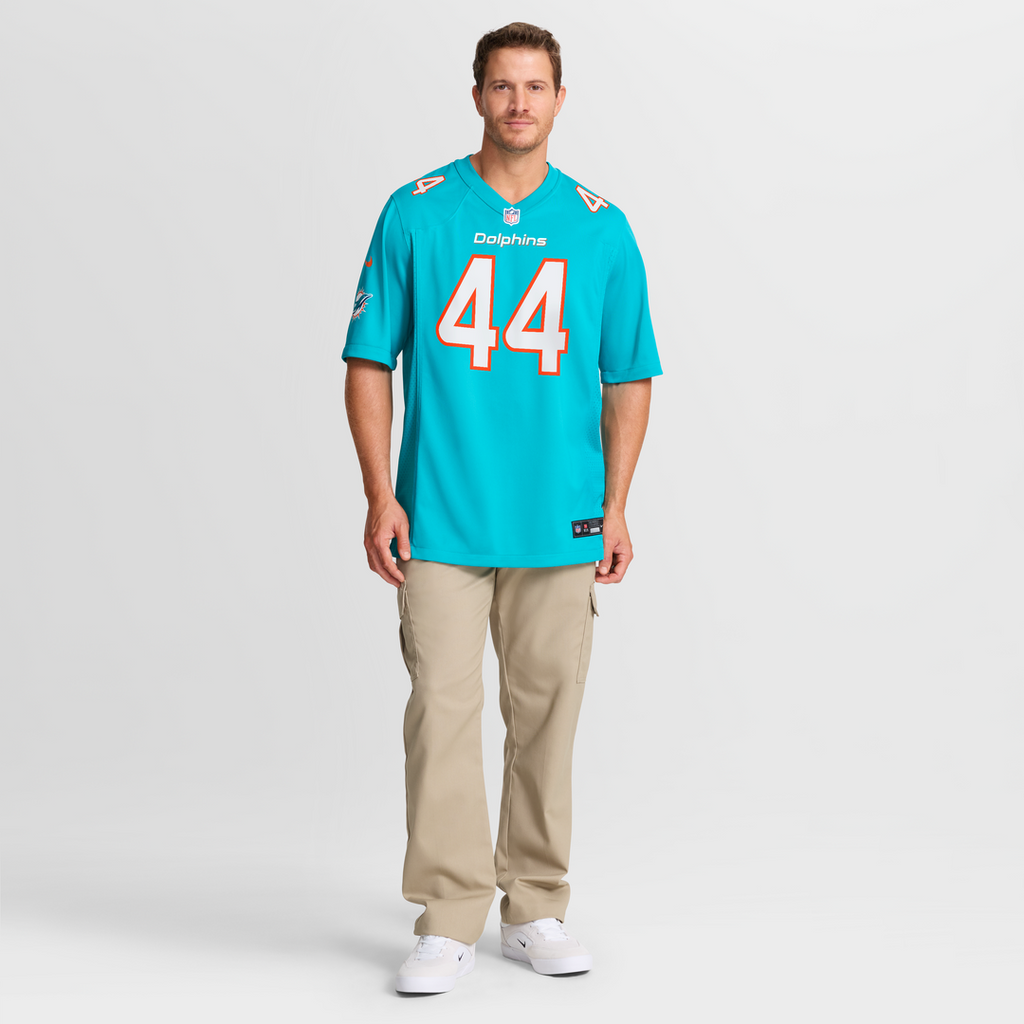 Chop Robinson Miami Dolphins Aqua Player Game Jersey