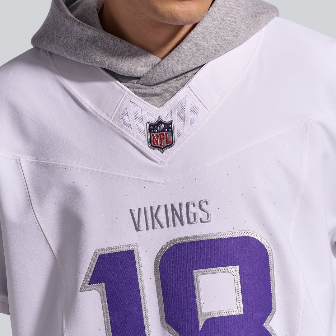 Justin Jefferson Minnesota Vikings White Alternate Vapor F.U.S.E. Elite Player Jersey