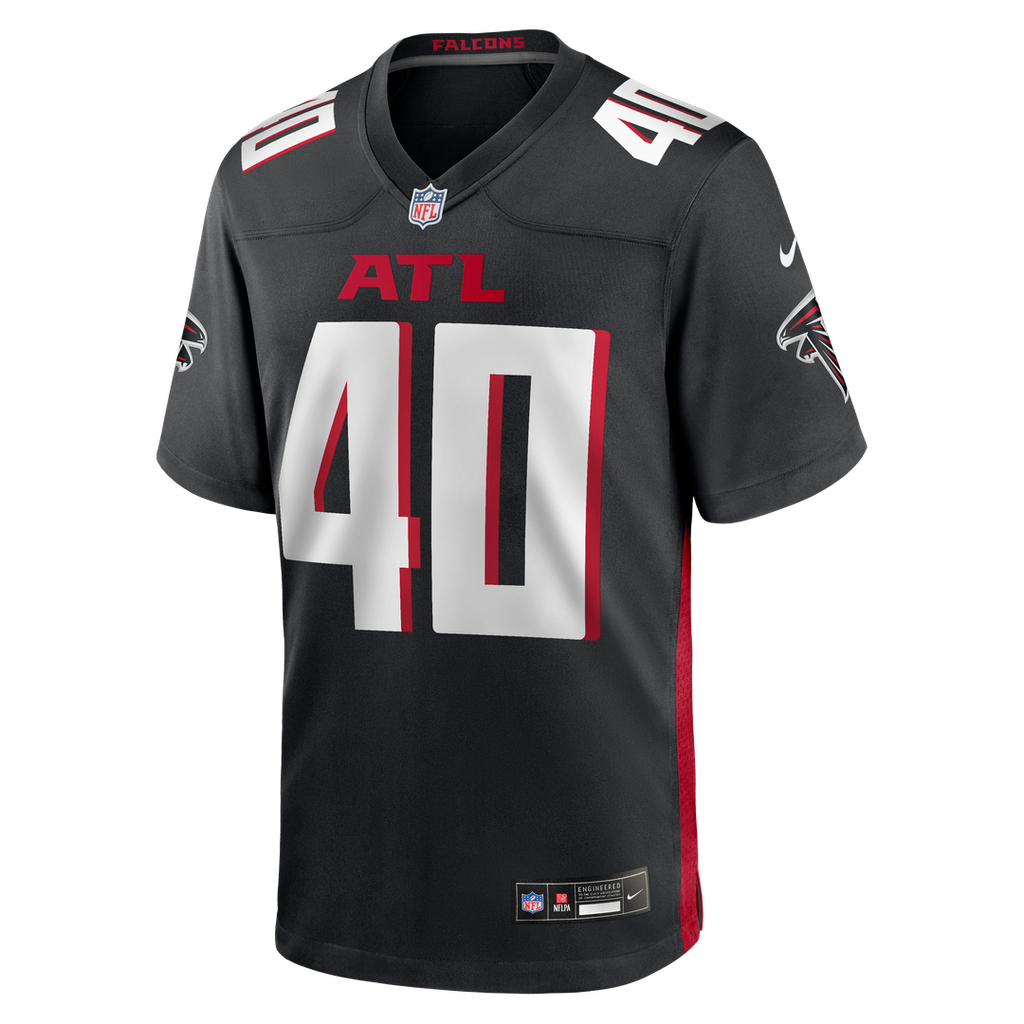 JD Bertrand Atlanta Falcons Black Team Game Jersey