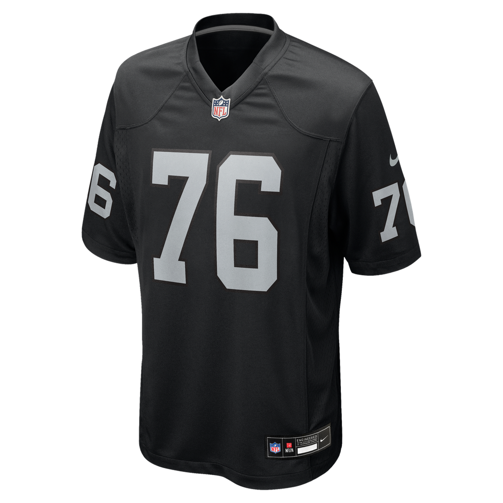 Caleb Rogers Las Vegas Raiders Black Team Game Jersey