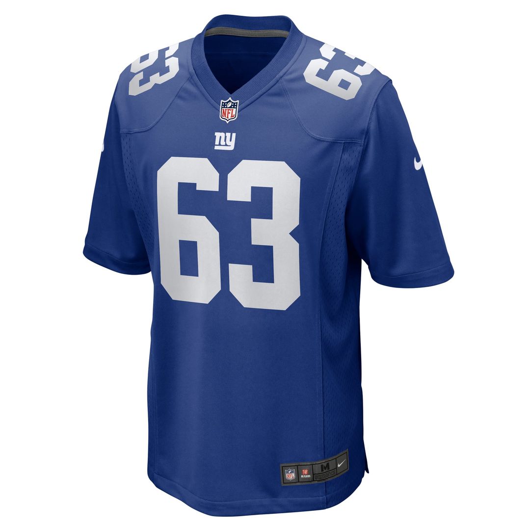 Jake Kubas New York Giants Royal Team Game Jersey