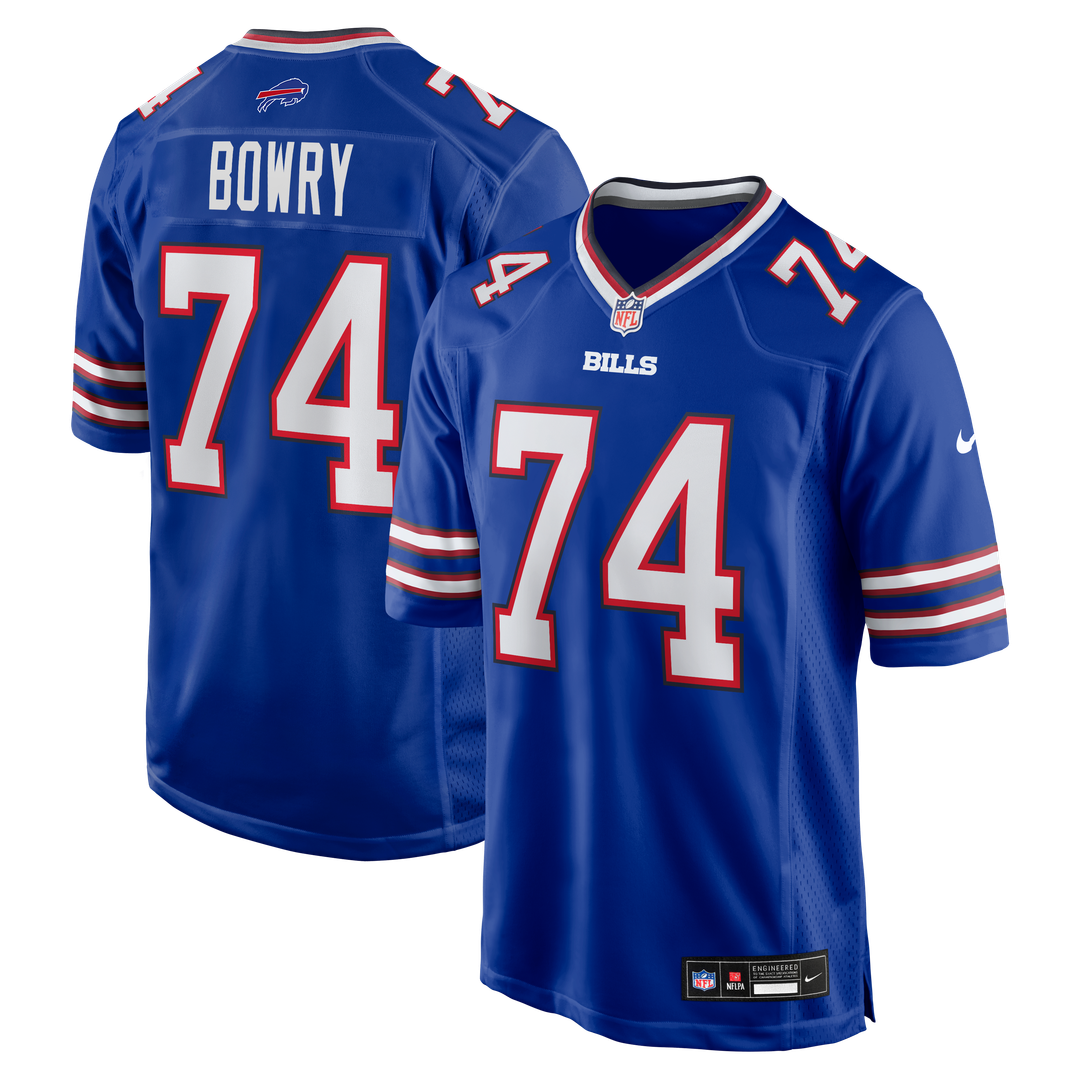 Jude Bowry Buffalo Bills Royal Team Game Jersey