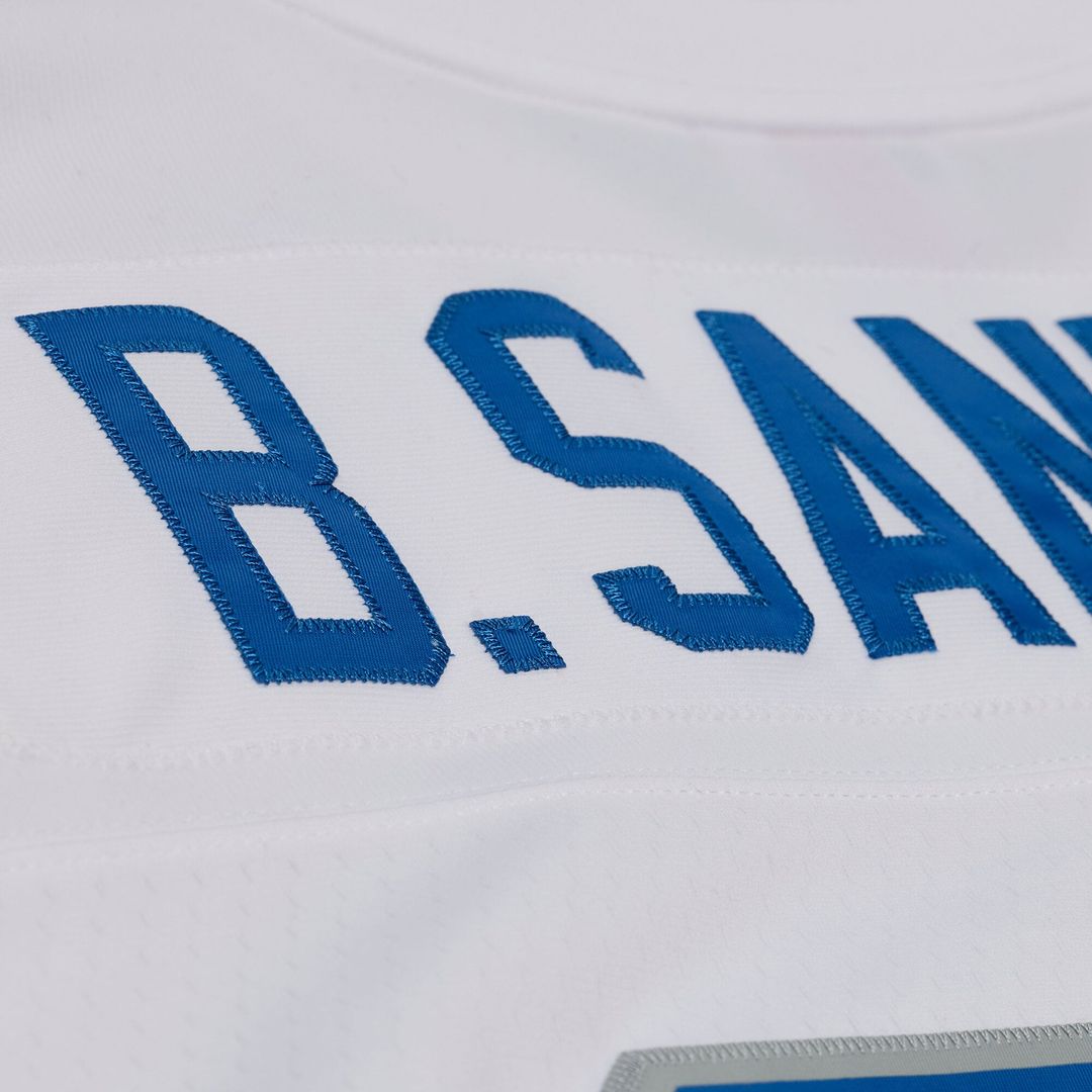 Barry Sanders Detroit Lions White 1989 Legacy Replica Player Jersey