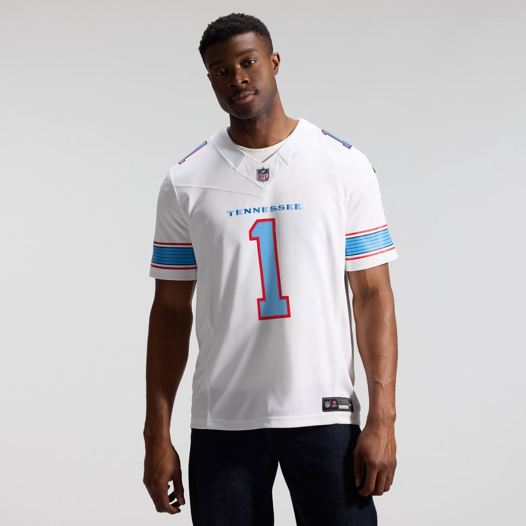 Cameron Ward Tennessee Titans Light Blue Team Vapor F.U.S.E. Stitched Limited Jersey