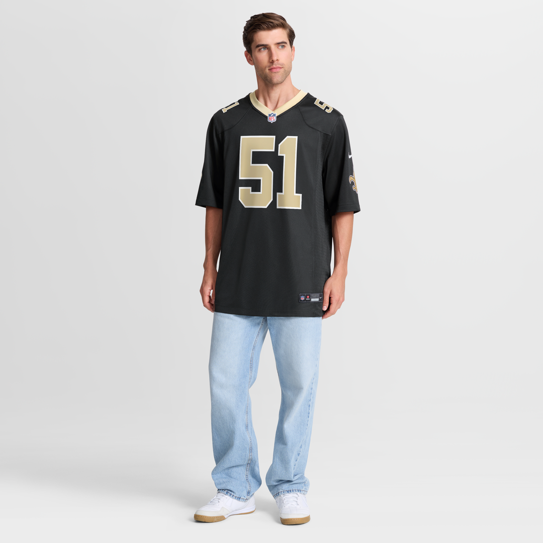 Jonathan Vilma New Orleans Saints Black Game Retired Player Jersey