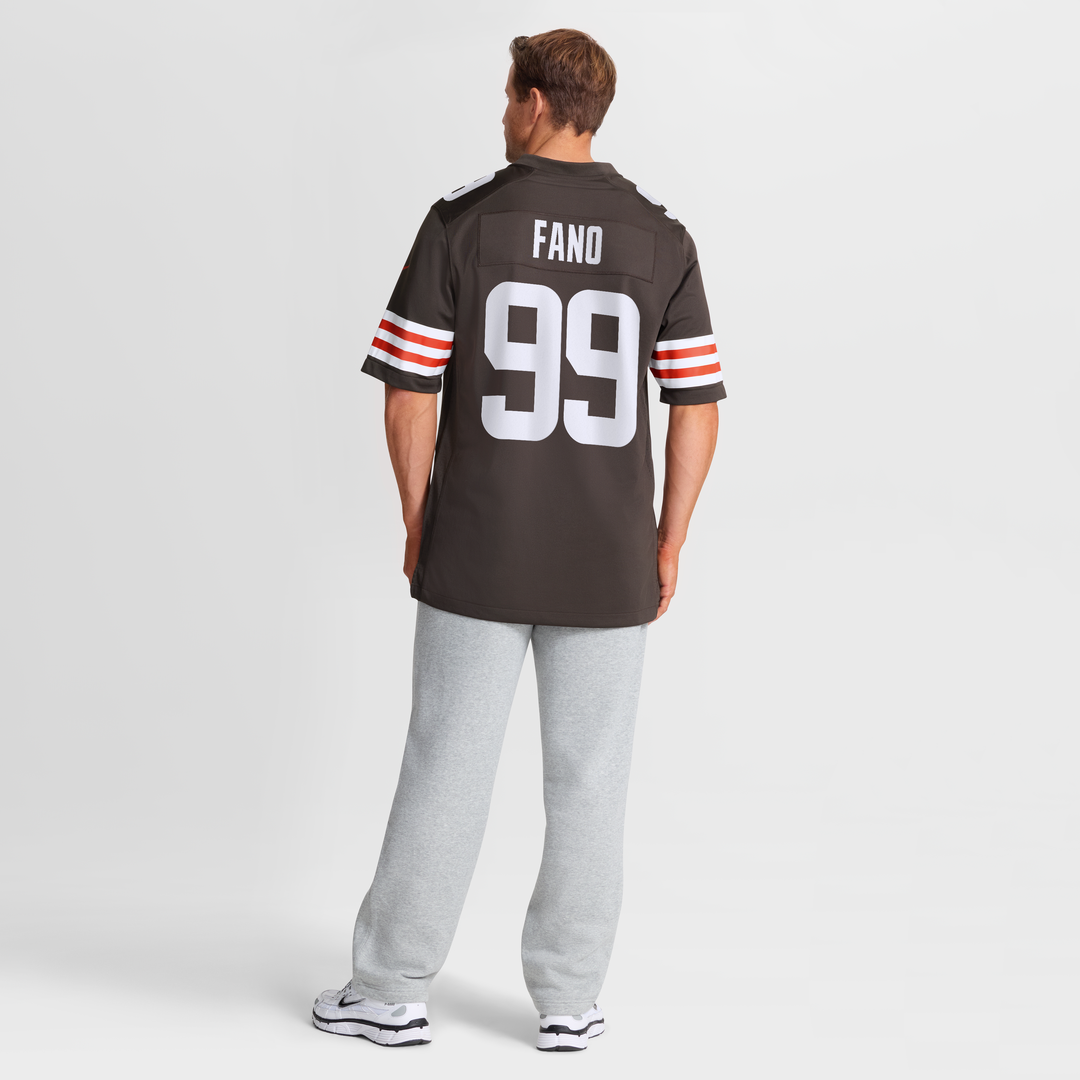 Logan Fano Cleveland Browns Brown Team Game Jersey