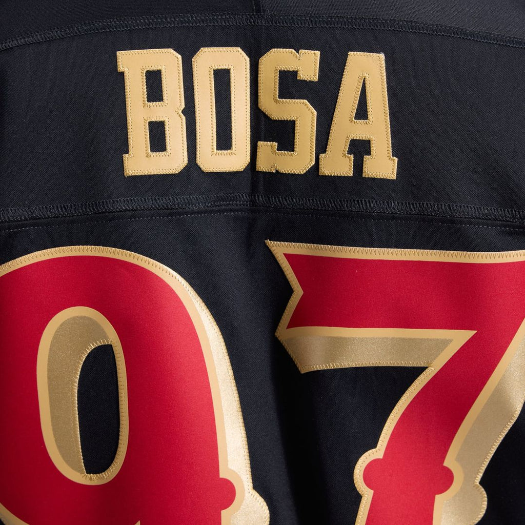 Nick Bosa San Francisco 49ers Black Rivalries Collection Stitched Limited Jersey