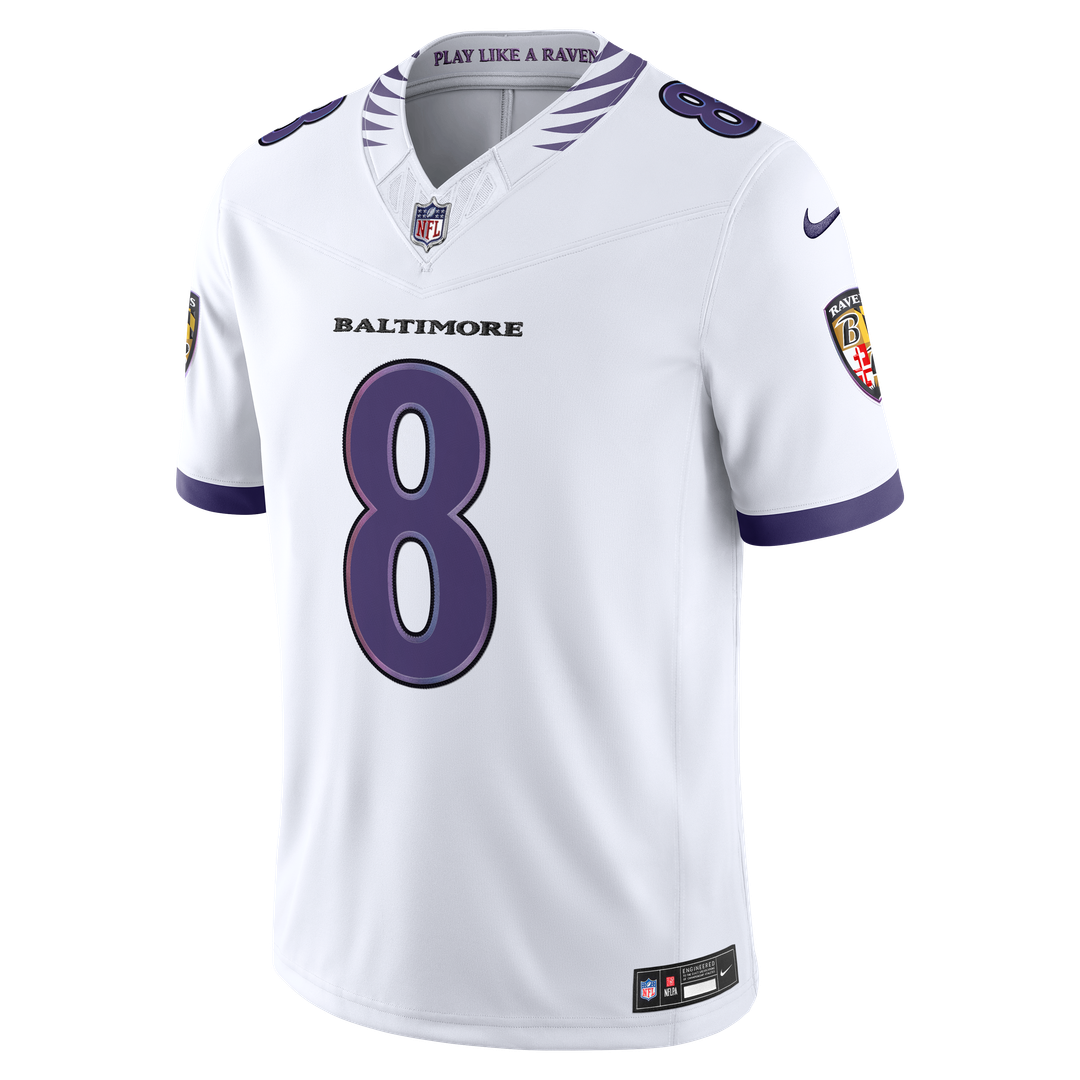 Lamar Jackson Baltimore Ravens Purple Team Vapor F.U.S.E. Stitched Limited Jersey